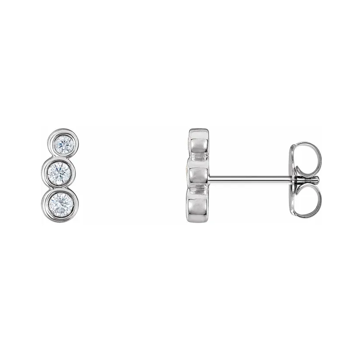 Petite Natural Diamond Ear Climbers