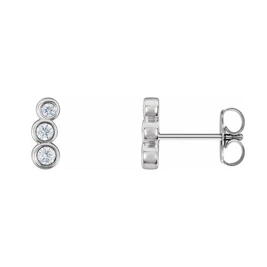 Petite Natural Diamond Ear Climbers