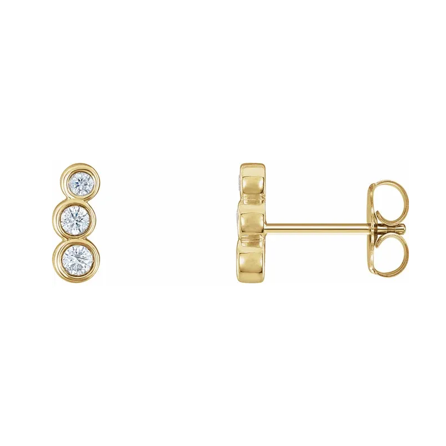 Petite Natural Diamond Ear Climbers