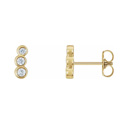 Petite Natural Diamond Ear Climbers