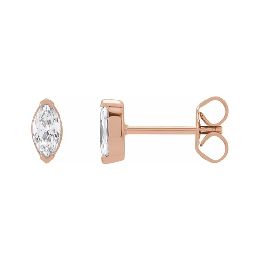 Marquise Lab-Grown Diamond Stud Earrings