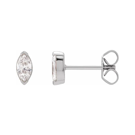Marquise Lab-Grown Diamond Stud Earrings