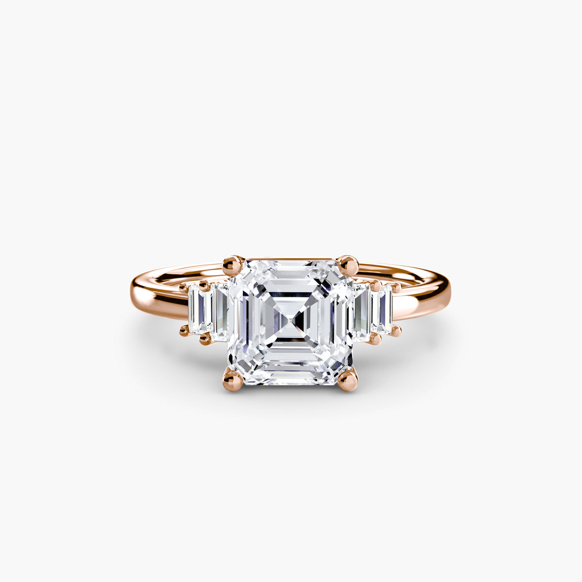 The Shelly Baguette Accent Solitaire