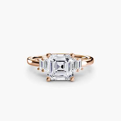The Shelly Baguette Accent Solitaire