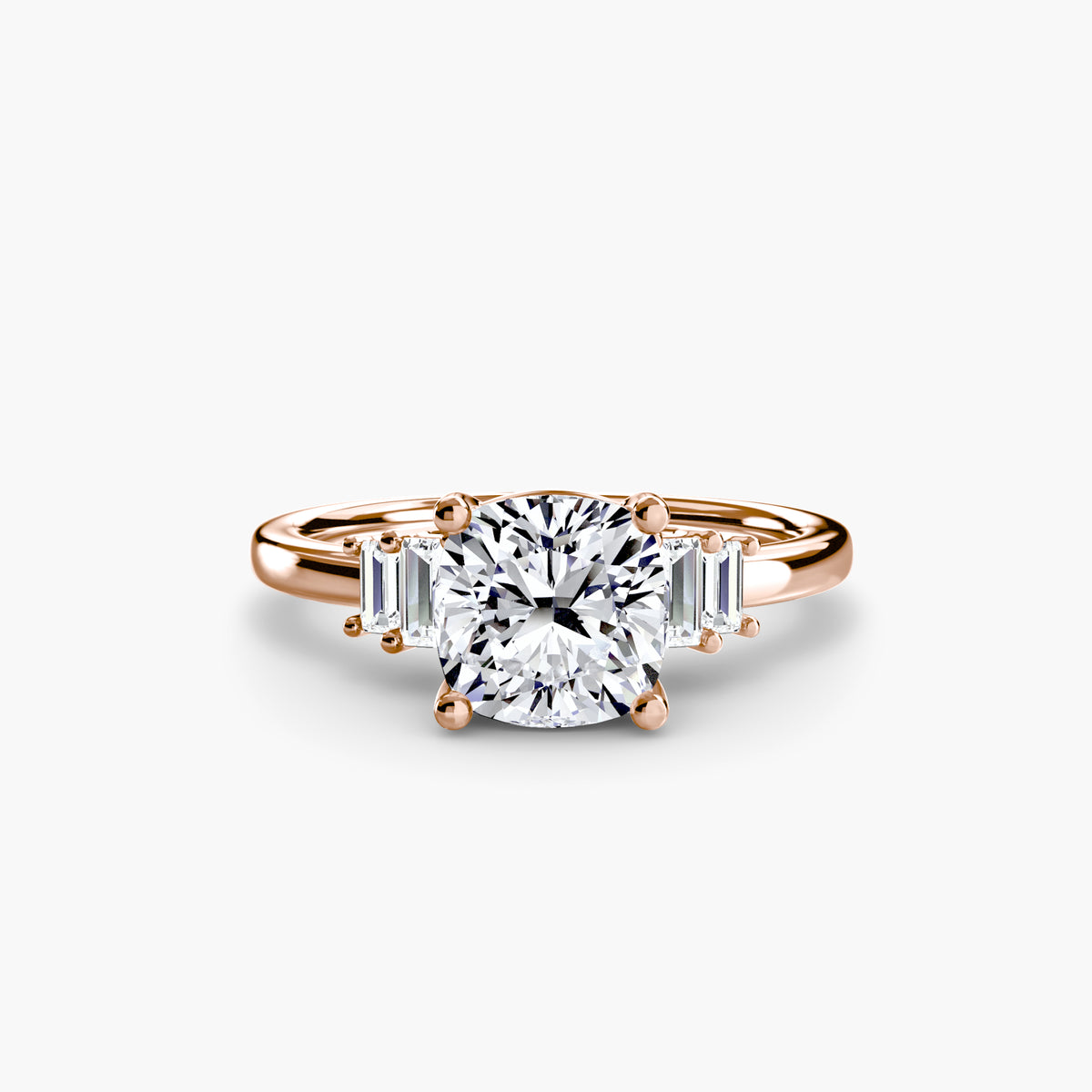 The Shelly Baguette Accent Solitaire