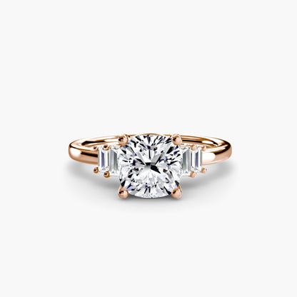 The Shelly Baguette Accent Solitaire