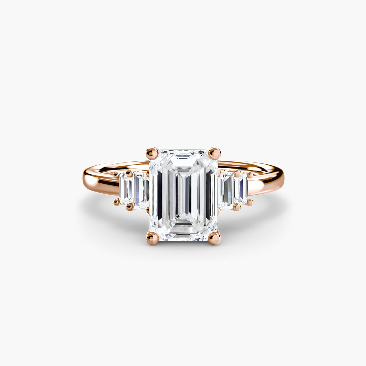 The Shelly Baguette Accent Solitaire