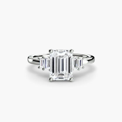 The Shelly Baguette Accent Solitaire