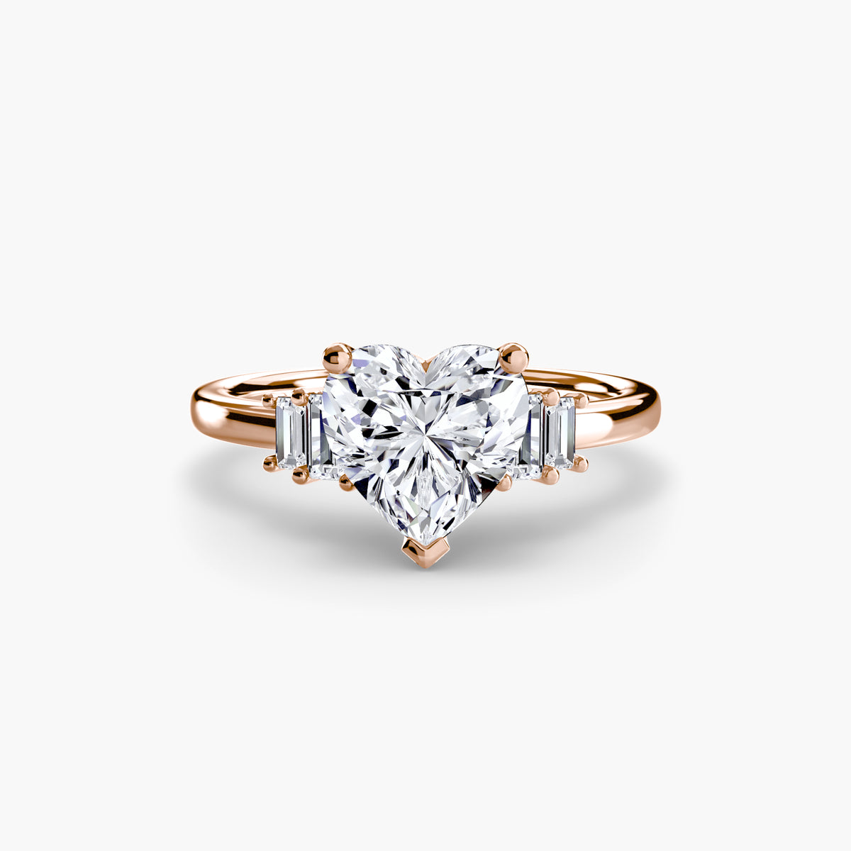 The Shelly Baguette Accent Solitaire