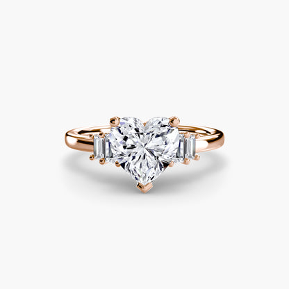 The Shelly Baguette Accent Solitaire