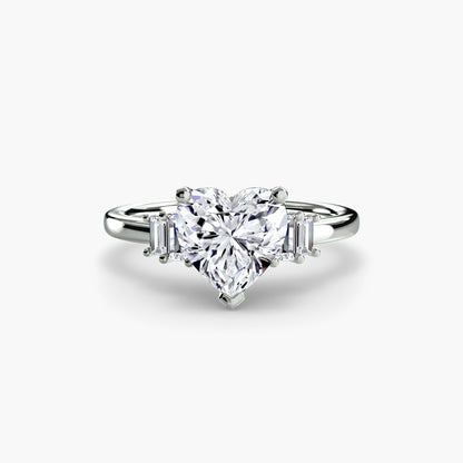 The Shelly Baguette Accent Solitaire
