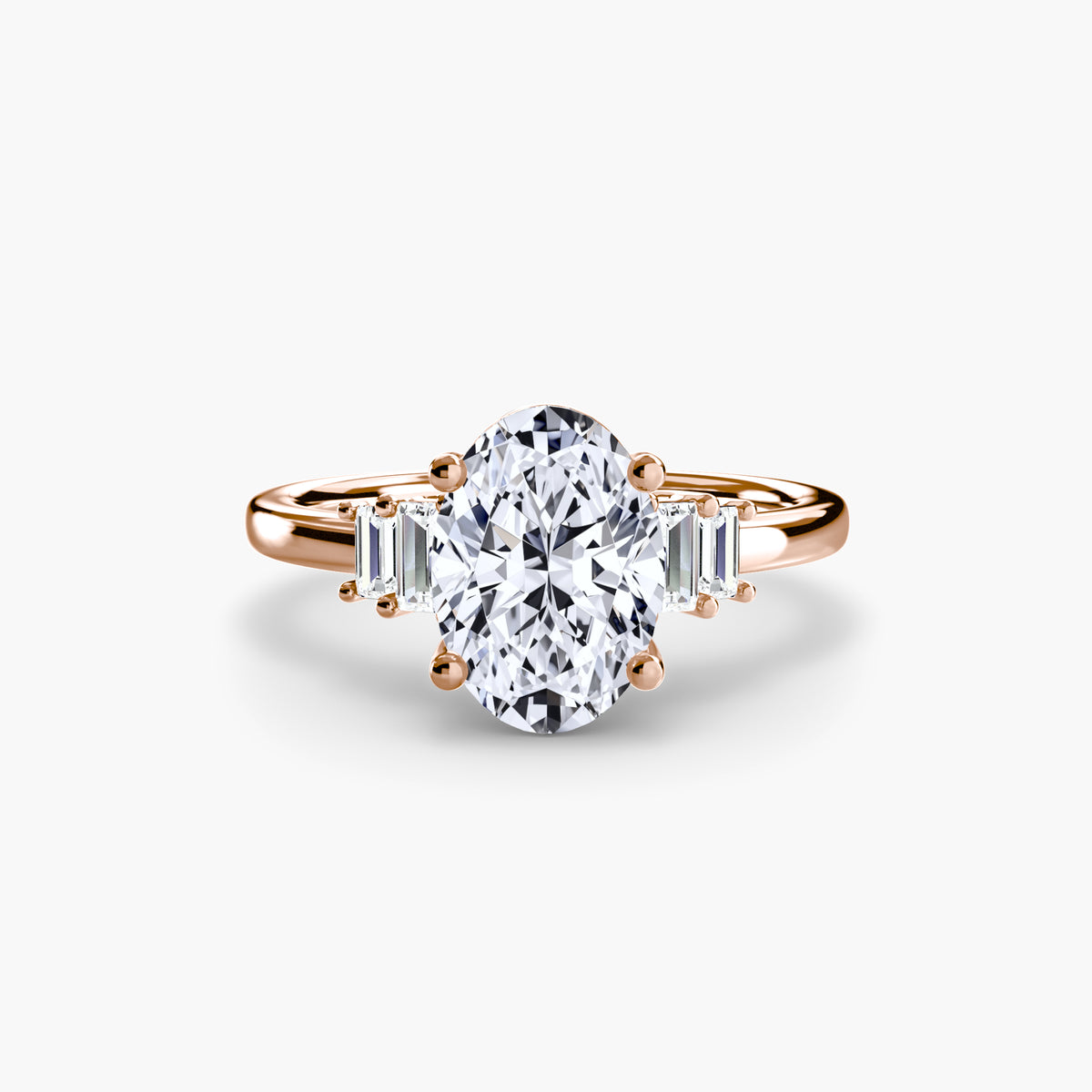 The Shelly Baguette Accent Solitaire