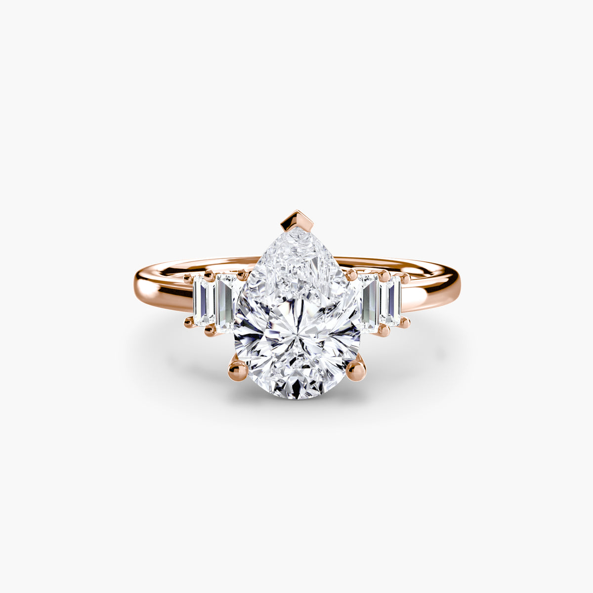 The Shelly Baguette Accent Solitaire