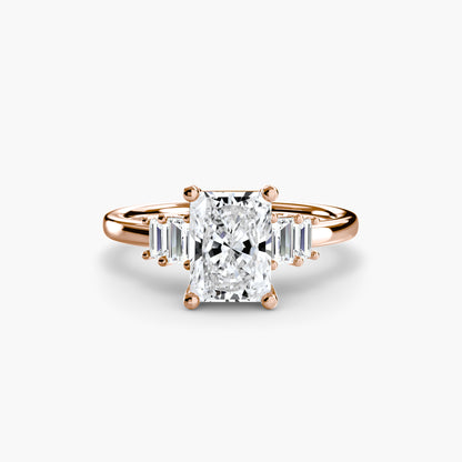 The Shelly Baguette Accent Solitaire