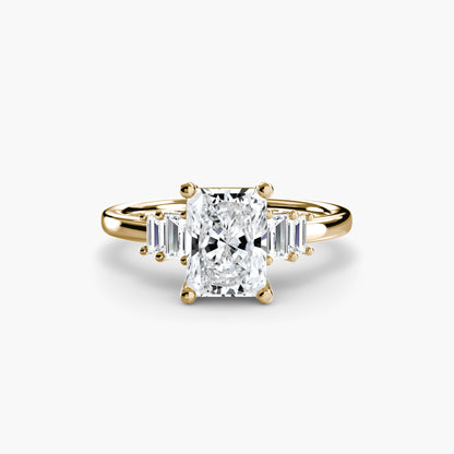 The Shelly Baguette Accent Solitaire