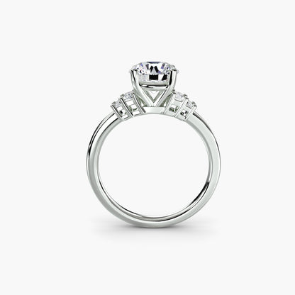 The Shelly Baguette Accent Solitaire