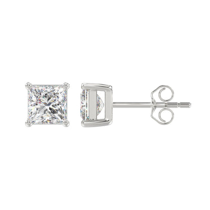 2.5 CTW Princess Lab-Grown Diamond Stud Earrings
