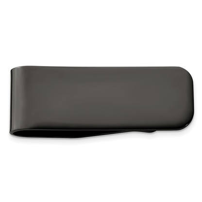 Black stainless steel money clip