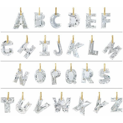Letter-cut lab-grown diamond initial A necklace, lifestyle view