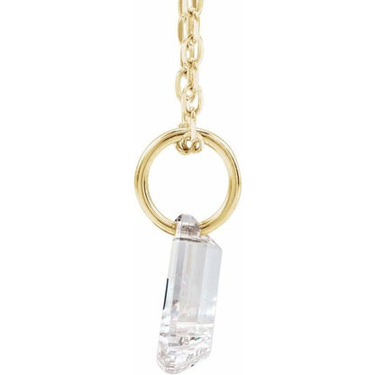 Letter-cut lab-grown diamond initial J necklace, alternate view