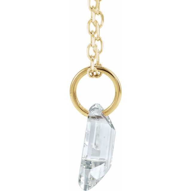 Letter-cut lab-grown diamond initial L necklace, alternate view