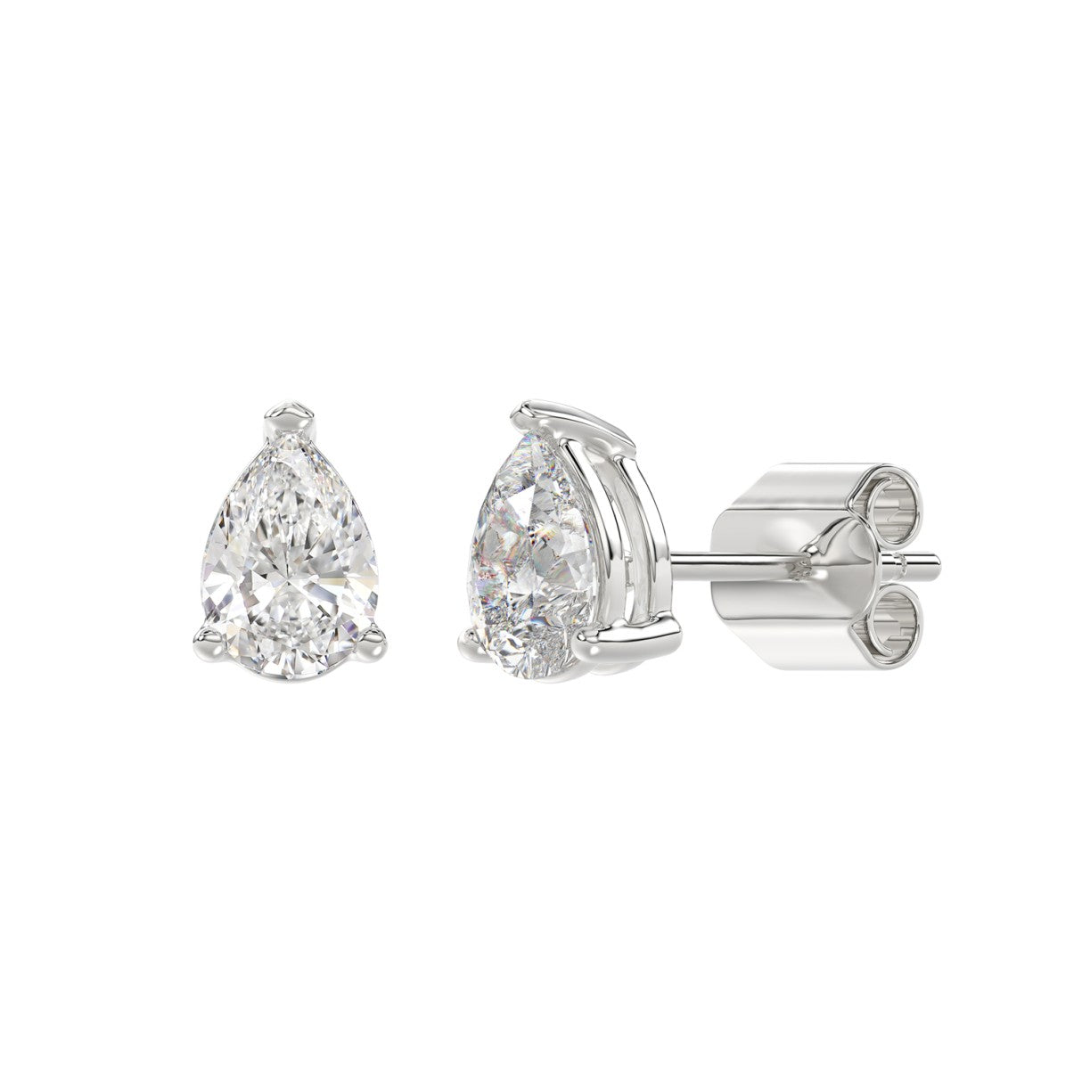 2 CTW Pear Lab-Grown Diamond Stud Earrings product image