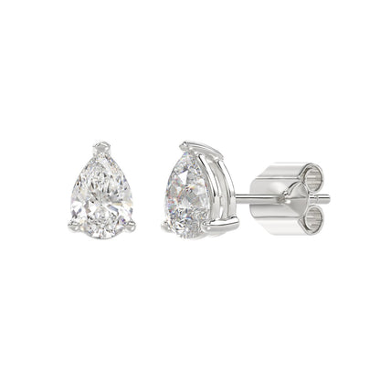 2 CTW Pear Lab-Grown Diamond Stud Earrings product image