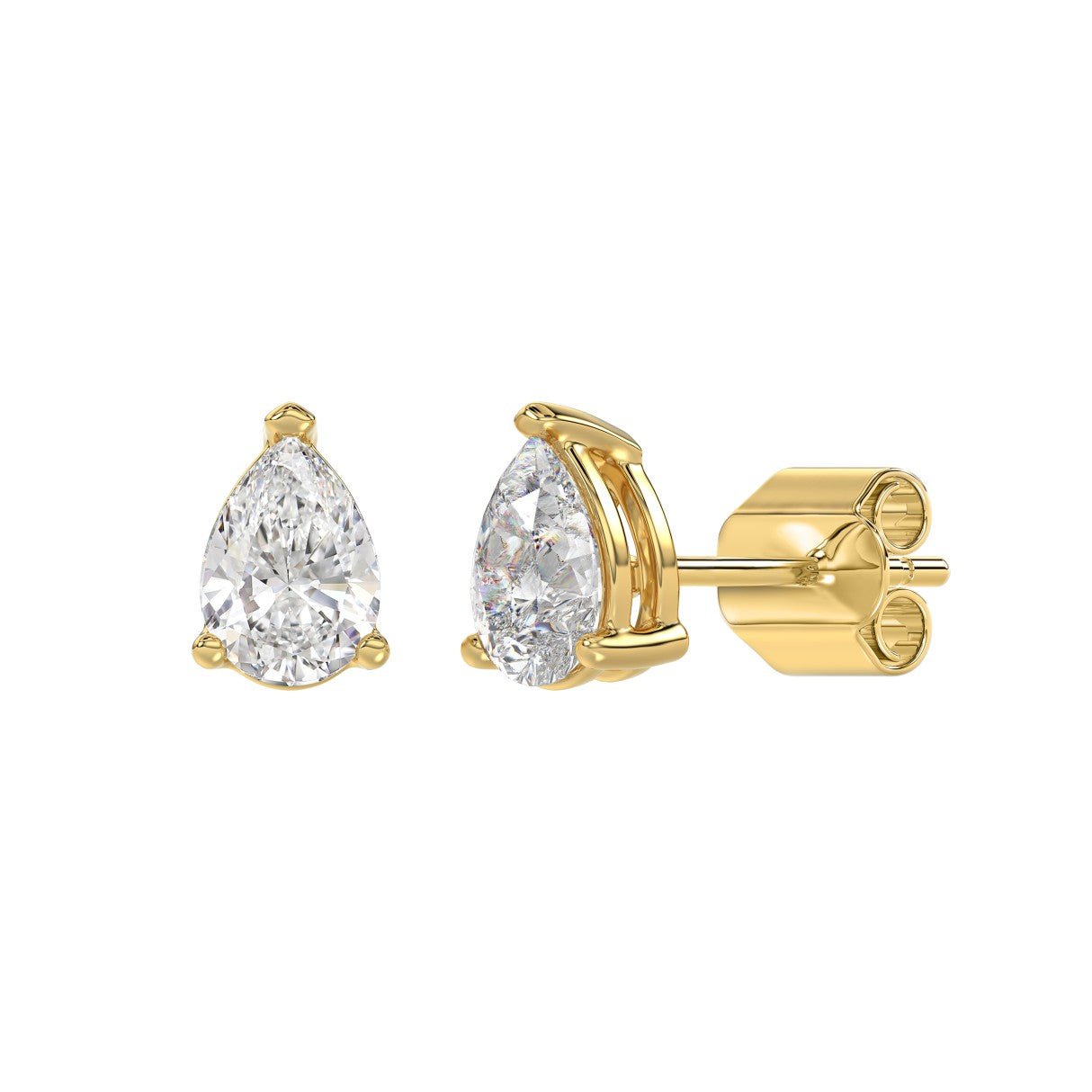 2 CTW Pear Lab-Grown Diamond Stud Earrings product image