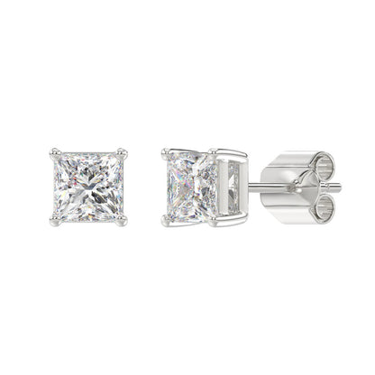 2.5 CTW Princess Lab-Grown Diamond Stud Earrings
