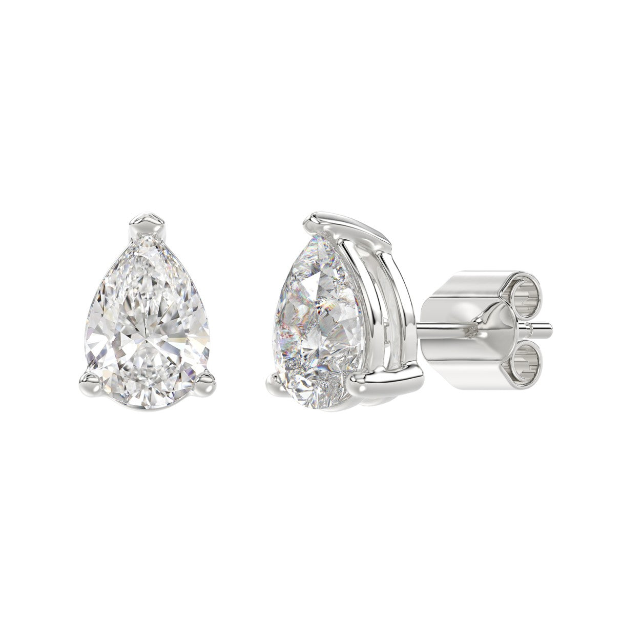 3 CTW Pear Lab-Grown Diamond Stud Earrings product image