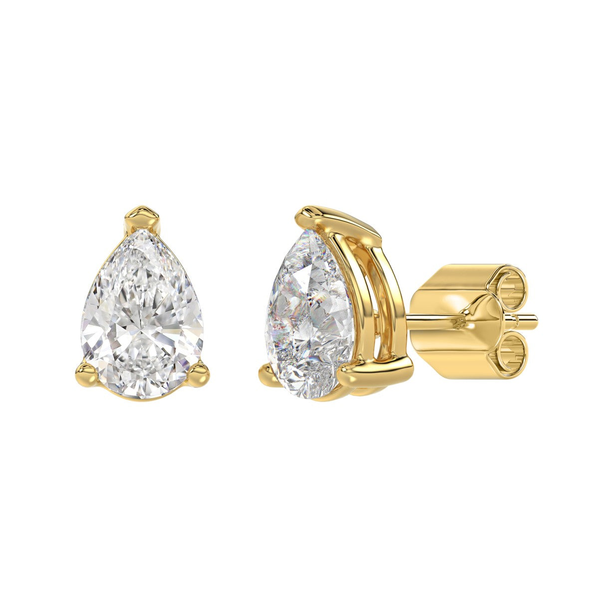3 CTW Pear Lab-Grown Diamond Stud Earrings product image