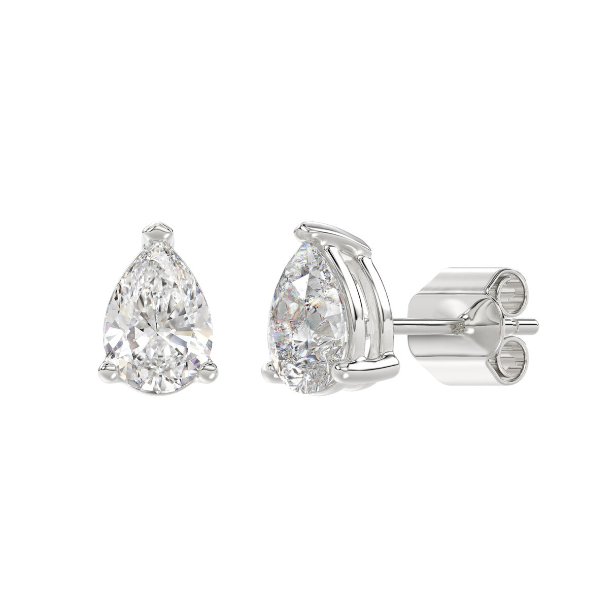 2.5 CTW Pear Lab-Grown Diamond Stud Earrings product image