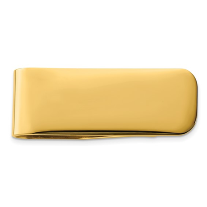 Gold-tone stainless steel money clip