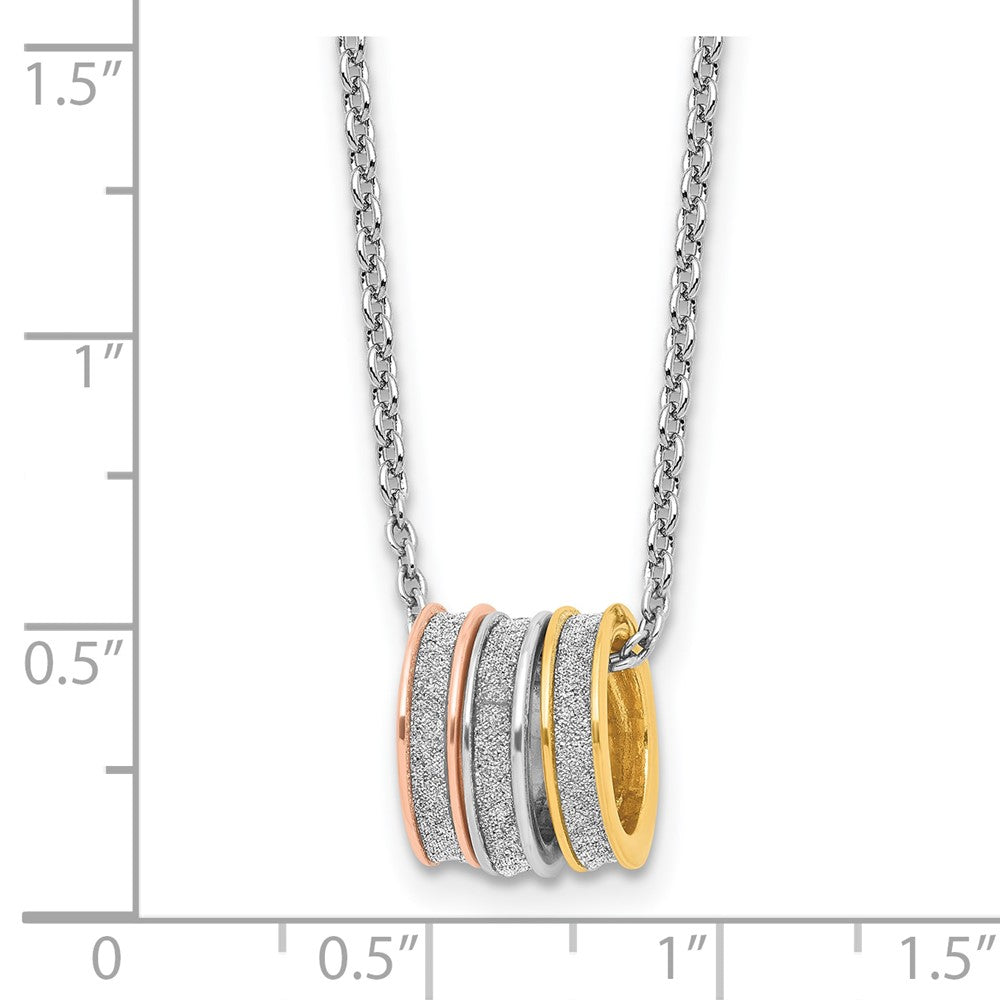 Mixed-tone glitter fabric necklace measurement guide