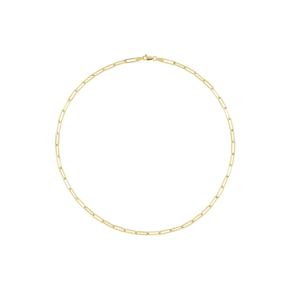 Classic paperclip bracelet in 18K yellow gold-plated sterling silver