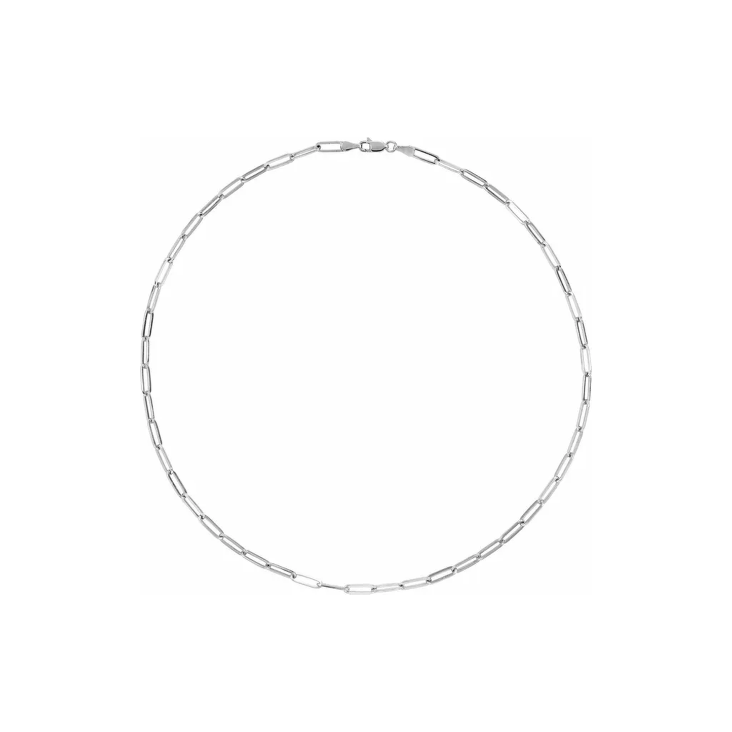 Classic paperclip bracelet in sterling silver