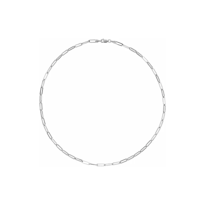 Classic paperclip bracelet in sterling silver