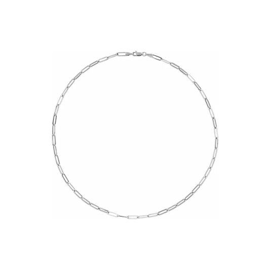 Classic paperclip bracelet in sterling silver