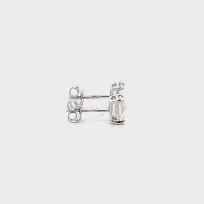 2.5 CTW Emerald Lab-Grown Diamond Stud Earrings