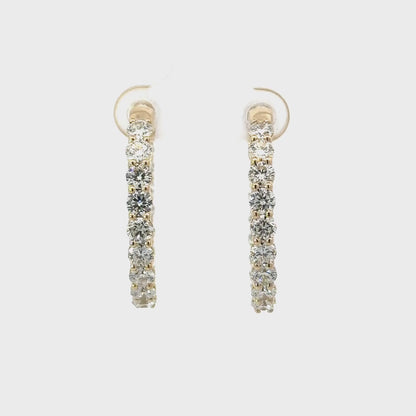 5 CTW Inside-Out Lab-Grown Diamond Hoop Earrings