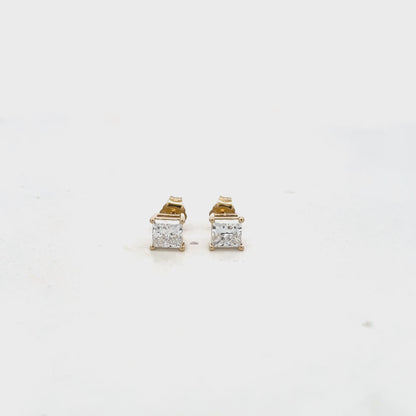 1.5 CTW Princess Lab-Grown Diamond Stud Earrings