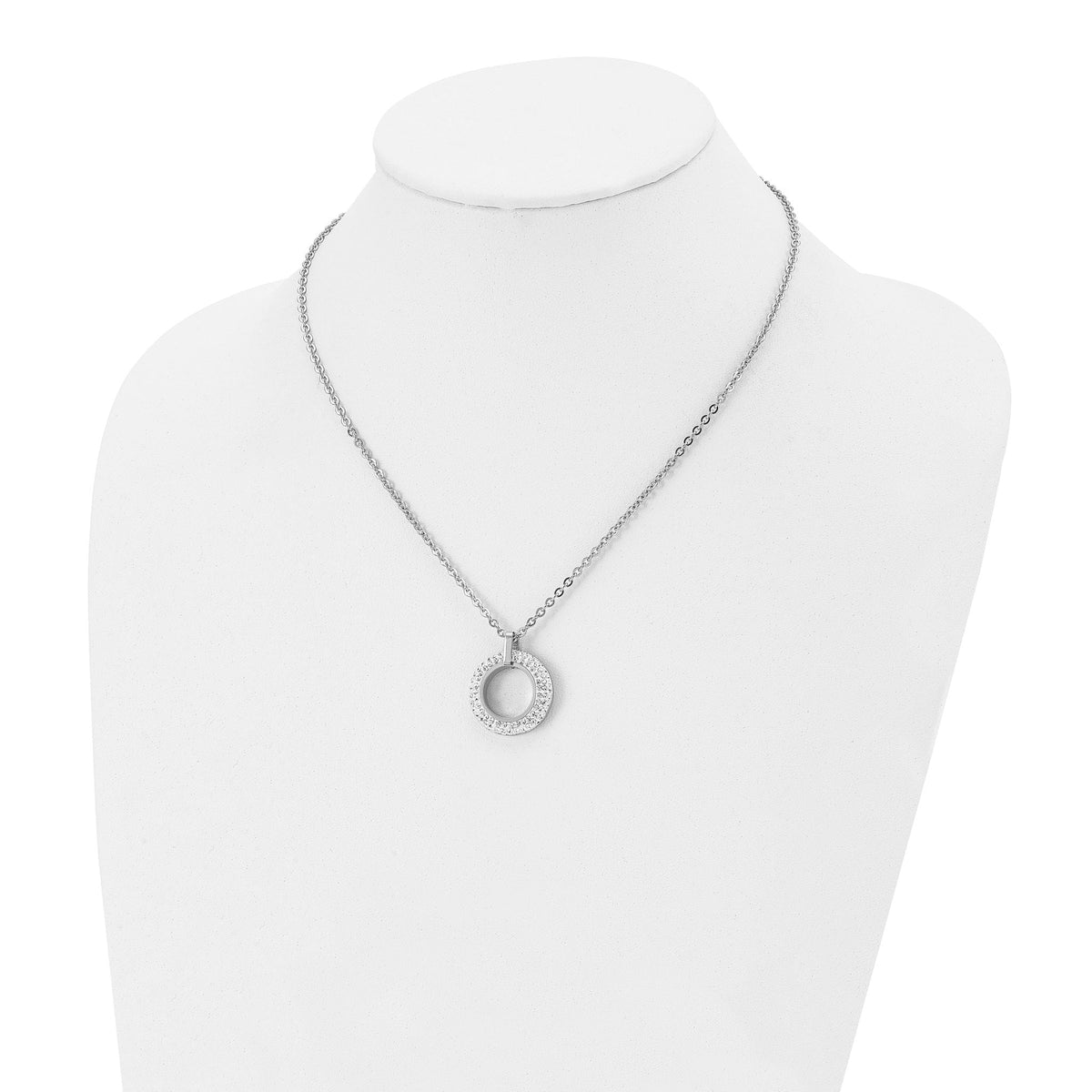 Open circle necklace alternate view