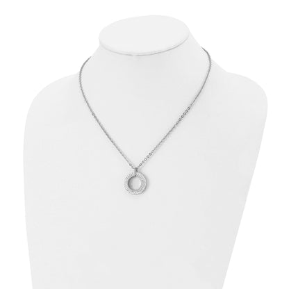 Open circle necklace alternate view