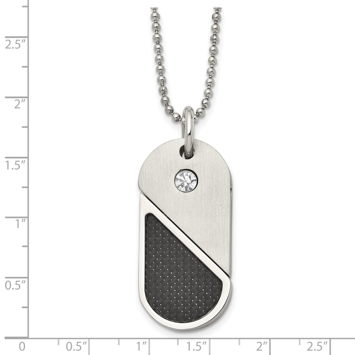 Movable dog tag and heart pendant necklace measurement guide