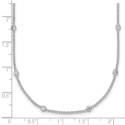 Six-station CZ necklace measurement guide