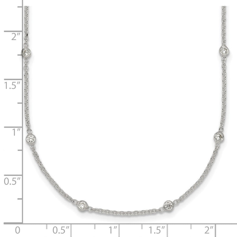 Six-station CZ necklace measurement guide